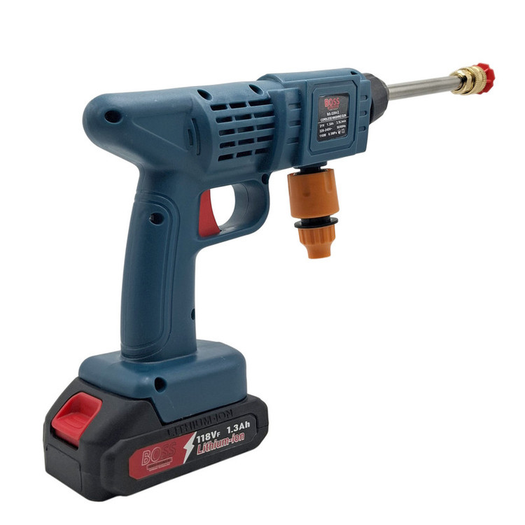 کارواش شارژی 22 بار 118 ولت موتور ذغالی باس مدل BS_2204Z کد 1 با حداکثر دبی 3.5 لیتر بر دقیقه