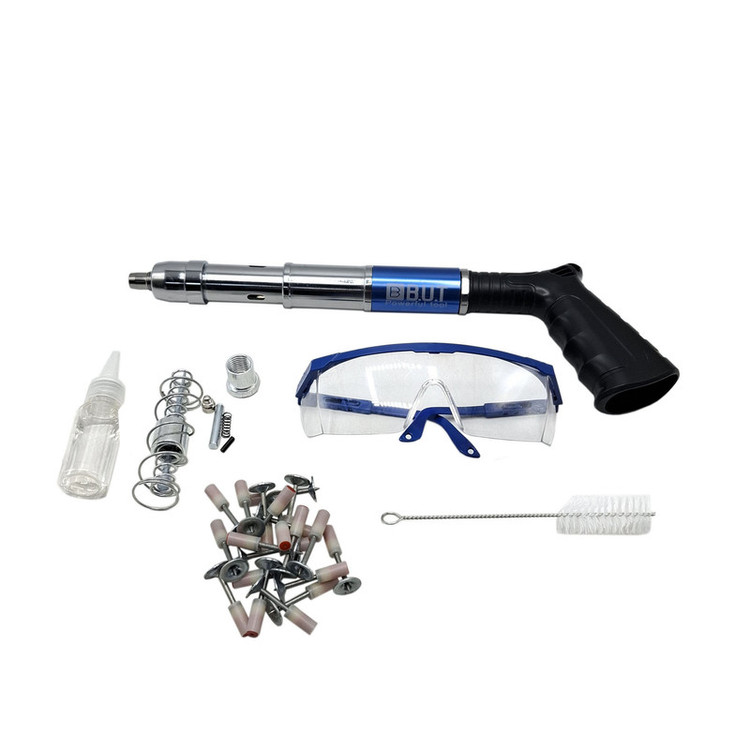 میخ کوب صنعتی بی یو تی مدل Powerful tool سایز 20- 50 میلی متر به همراه 20 عدد میخ چاشنی مجموعه 30 عددی