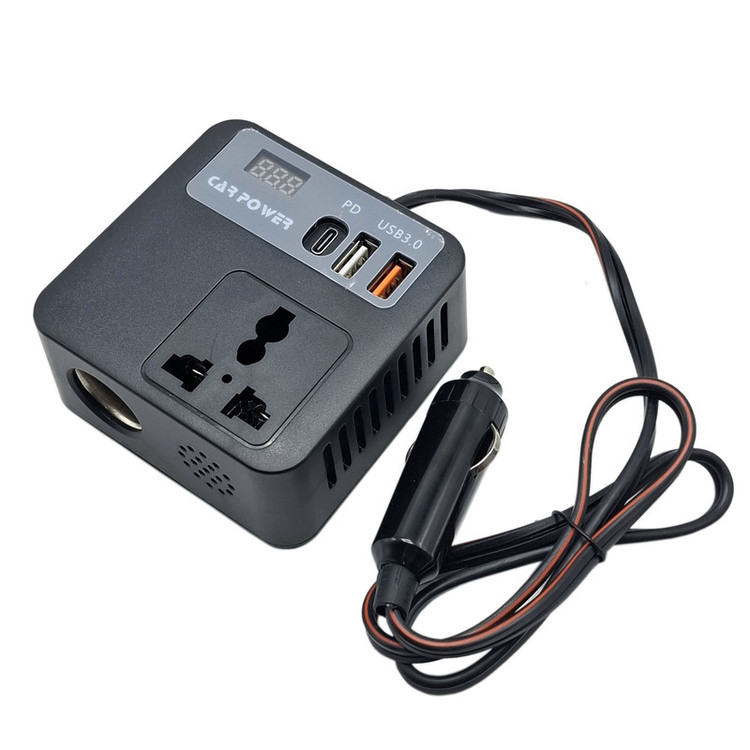 مبدل برق فندکی خودرو به برق شهری 100 وات باس مدل 12V