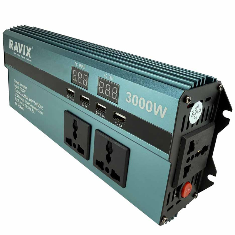 مبدل برق 3000 وات راویکس مدل RX-3000W