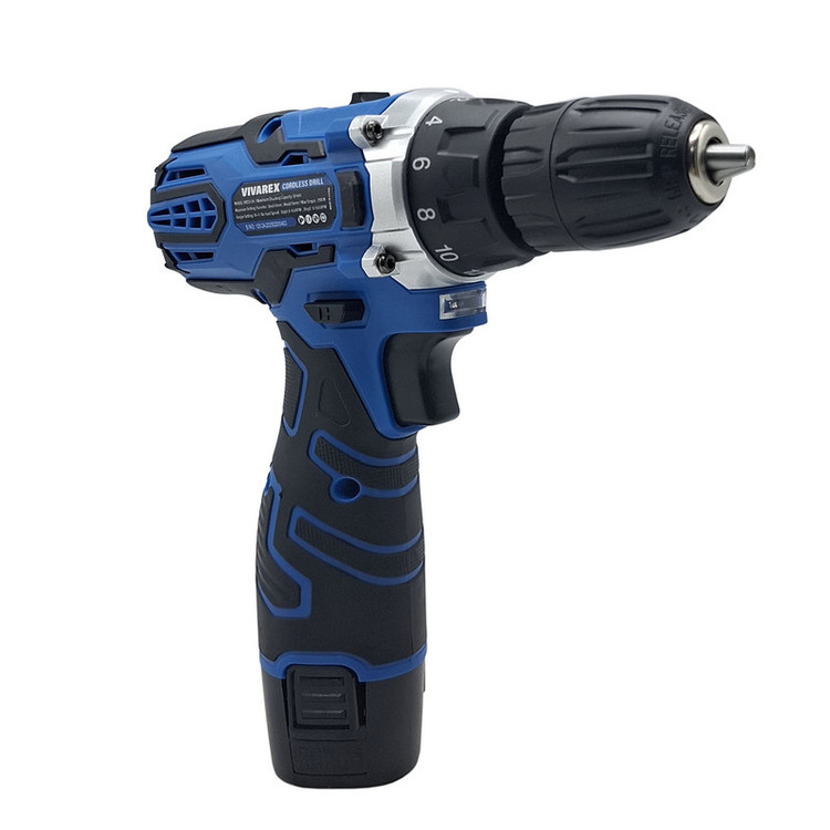 دریل پیچ گوشتی شارژی صنعتی 10 میلی متری 12 ولت ویوارکس مدل VR12V_ 1C کد 01