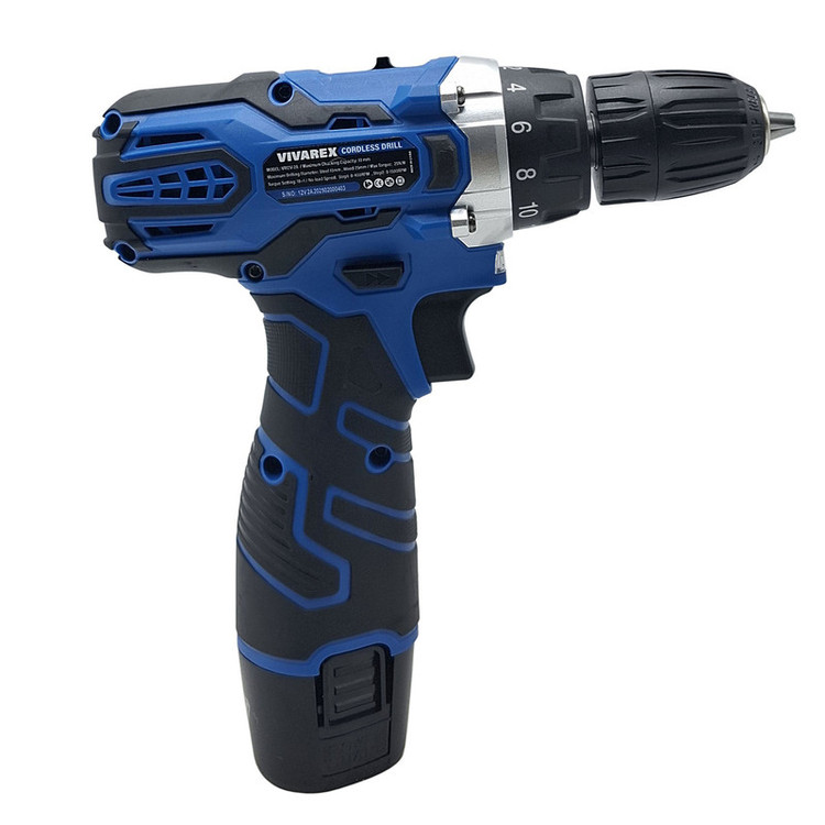 دریل پیچ گوشتی شارژی صنعتی 10 میلی متری 12 ولت ویوارکس مدل VR12V_ 1C کد 01