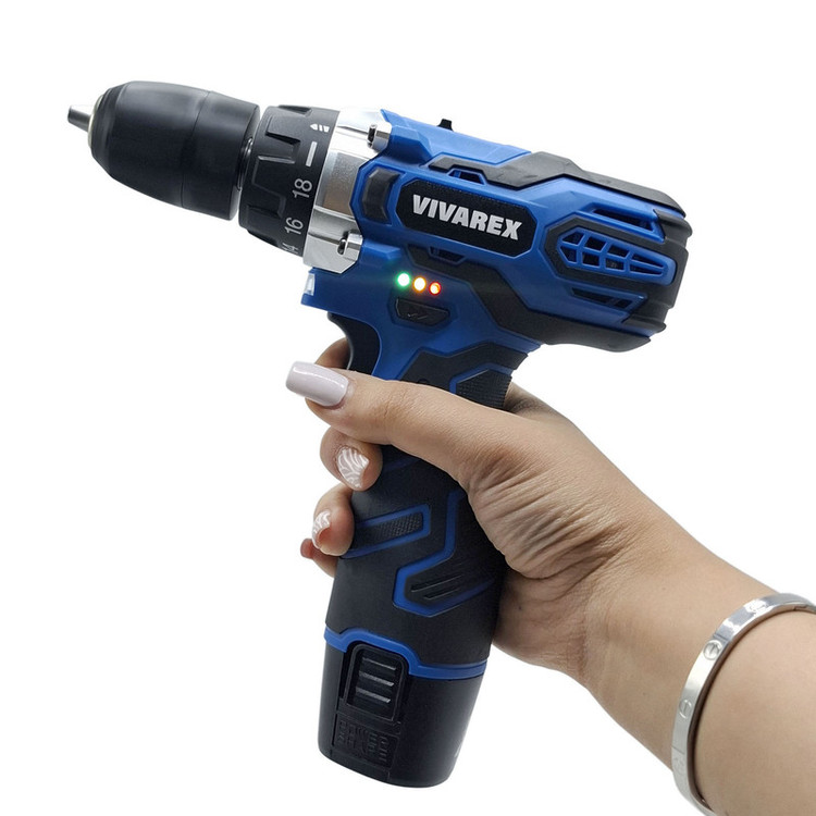 دریل پیچ گوشتی شارژی صنعتی 10 میلی متری 12 ولت ویوارکس مدل VR12V_ 1C کد 01