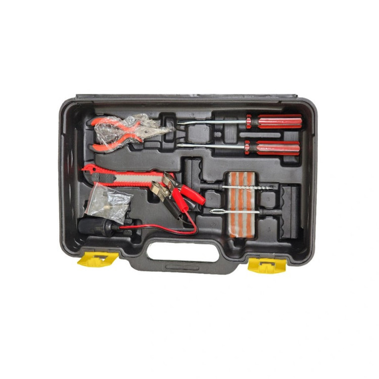 کمپرسور باد فندکی رویال مکس کد CAR AIR COMPRESSOR مجموعه 16عددی