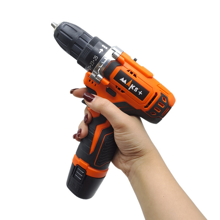دریل پیچ گوشتی شارژی صنعتی سه نظام 10 میلی متری 12 ولت مکث اچ ام تی مدل 12V کد1