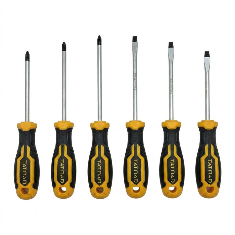 پیچ گوشتی چهارسو دوسو تاتند مدل 6PCS مجموعه 6 عددی