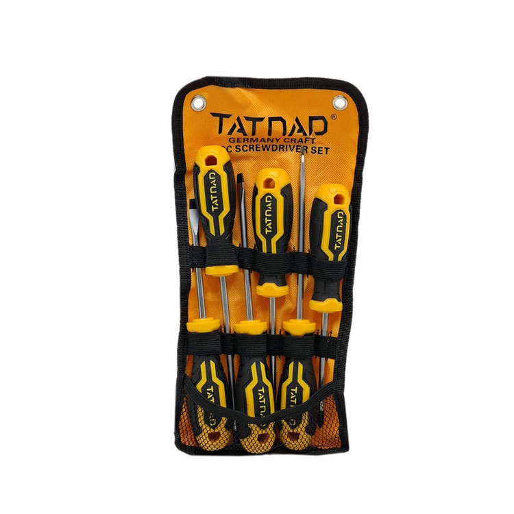 پیچ گوشتی چهارسو دوسو تاتند مدل 6PCS مجموعه 6 عددی