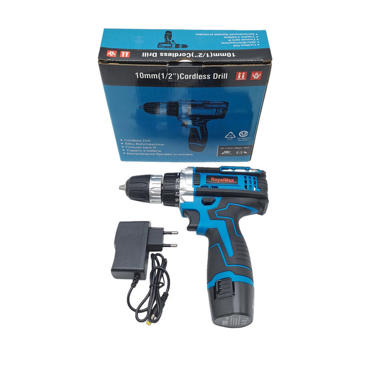 دریل پیچ گوشتی شارژی صنعتی رویال مکس مدل 18V کد01