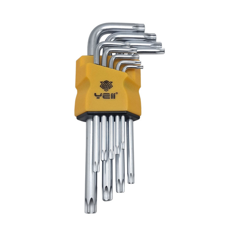آچار آلن ستاره ای یلو مدل YE _ 5092 مجموعه 9 عددی