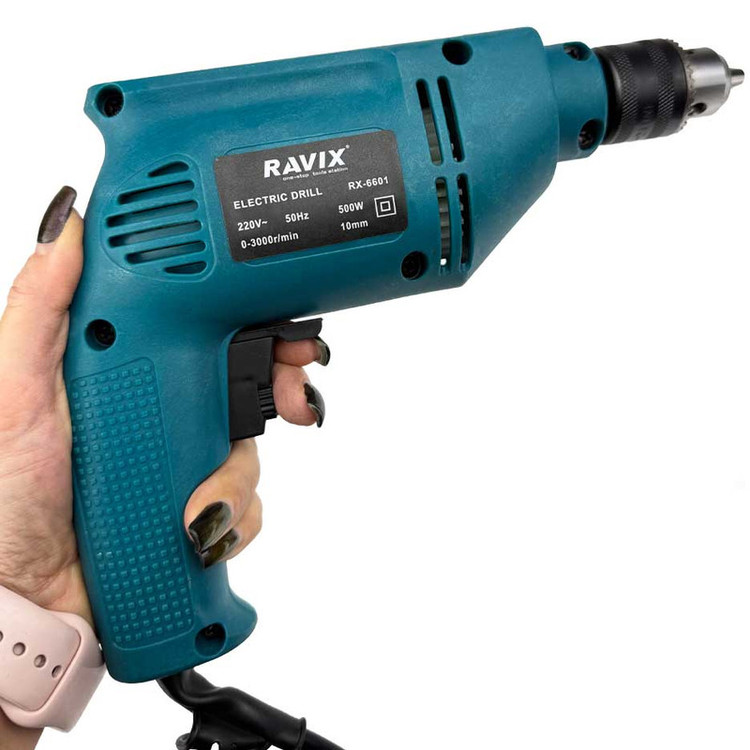 دریل 10 میلیمتری 500 وات راویکس مدل RX-6601