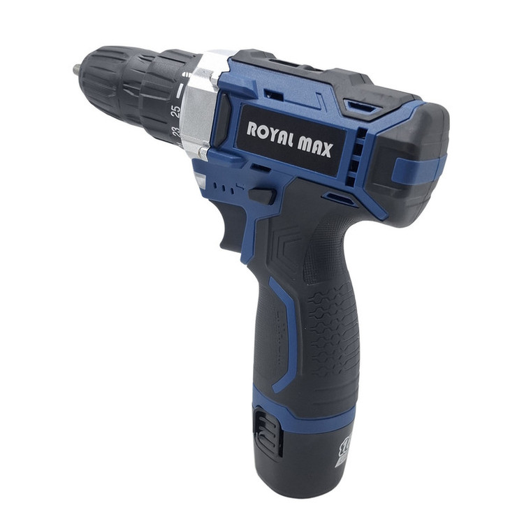 دریل پیچ گوشتی شارژی صنعتی 10 میلی متری 18 ولت رویال مکس مدل 18V کد 02 مجموعه 29 عددی