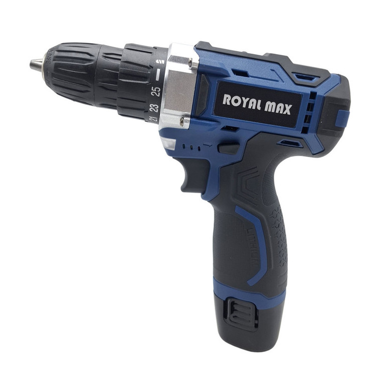 دریل پیچ گوشتی شارژی صنعتی 10 میلی متری 18 ولت رویال مکس مدل 18V کد 02 مجموعه 29 عددی