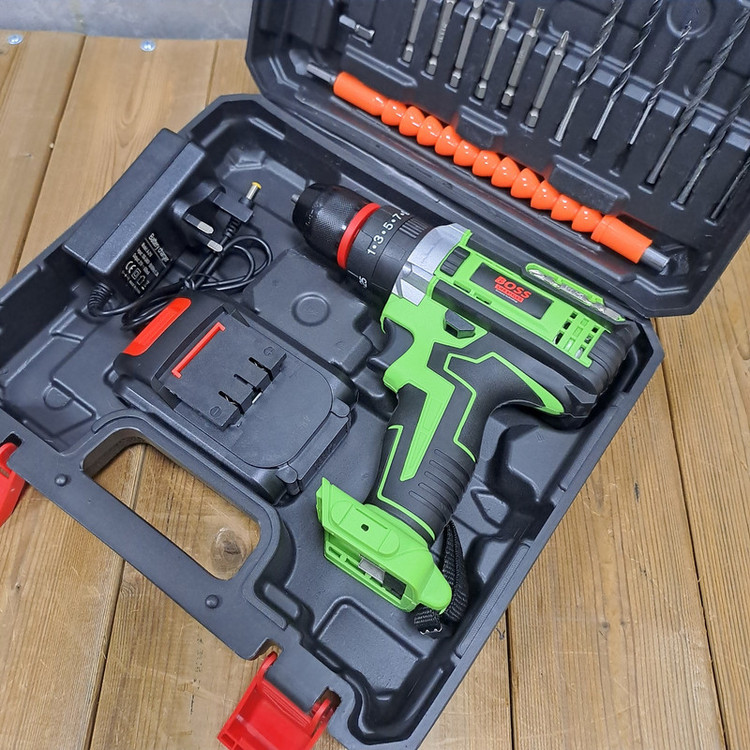 مجموعه 28 عددی دریل چکشی شارژی باس مدل 36VF MAX /LI _ ION کد 1