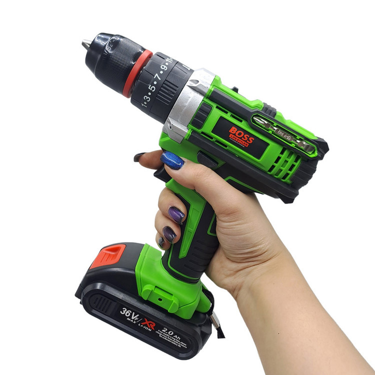 مجموعه 28 عددی دریل چکشی شارژی باس مدل 36VF MAX /LI _ ION کد 1