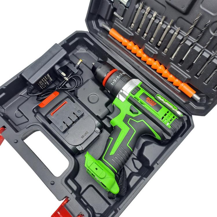 مجموعه 28 عددی دریل چکشی شارژی باس مدل 36VF MAX /LI _ ION کد 1