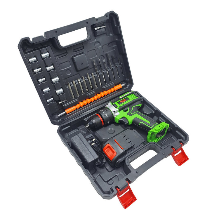 مجموعه 28 عددی دریل چکشی شارژی باس مدل 36VF MAX /LI _ ION کد 1