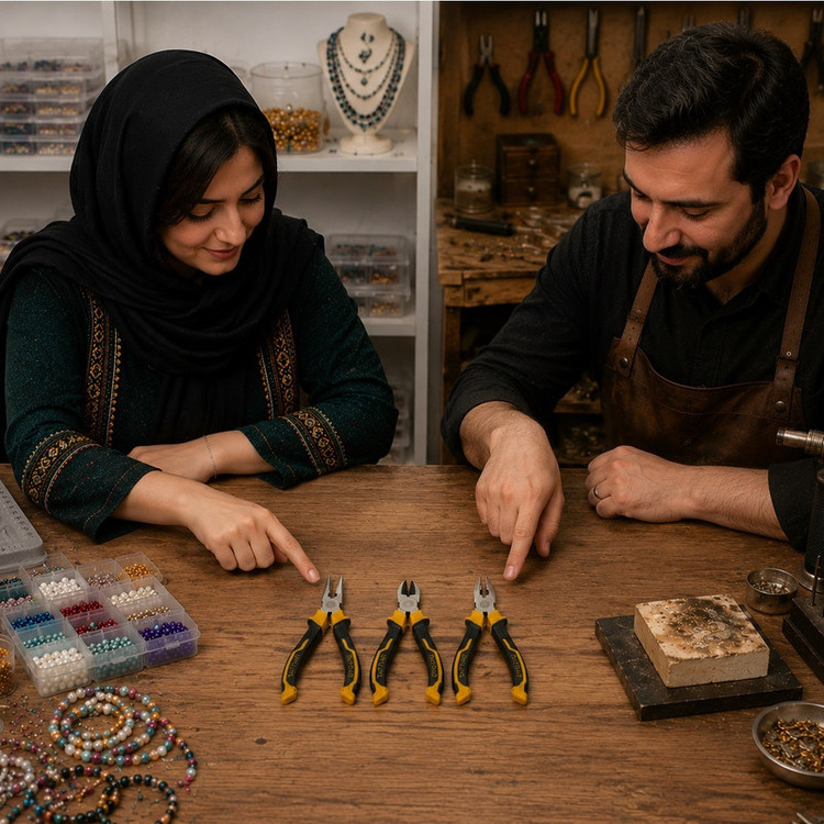 انبردست و سیم چین و دم باریک تاتند مدل ART :71305 مجموعه 3 عددی
