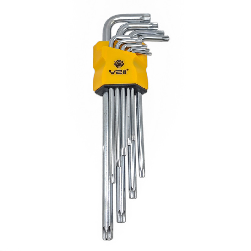 آچار آلن ستاره ای یلو مدل YE _ 5093 مجموعه 9 عددی