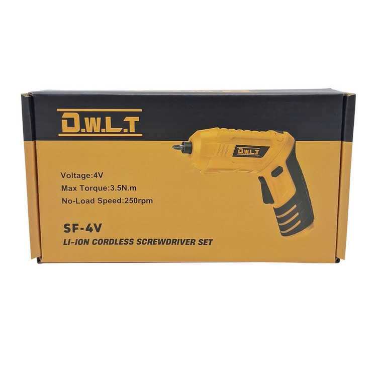 دریل پیچ گوشتی شارژی 4 ولت دی دبلیو ال تی مدل SF _ 4V