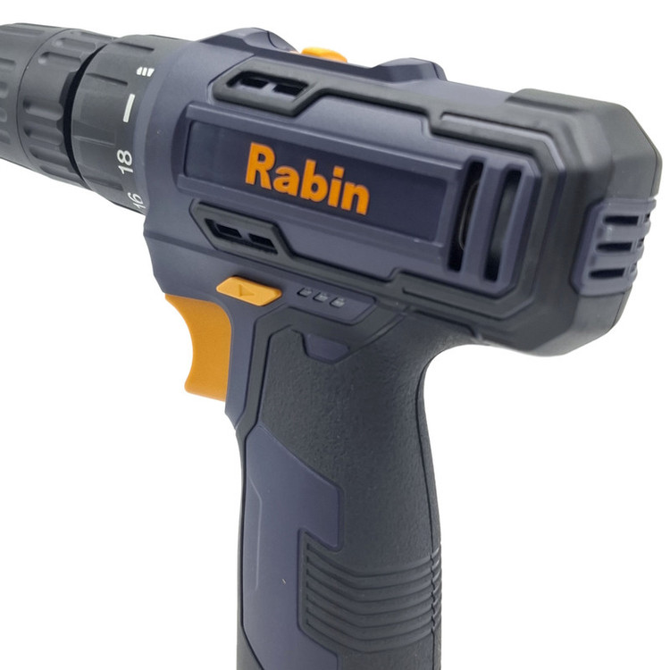 دریل پیچ گوشتی شارژی سه نظام 10 میلی متری 12 ولت دو باتری رابین مدل RR8612 مجموعه 5 عددی