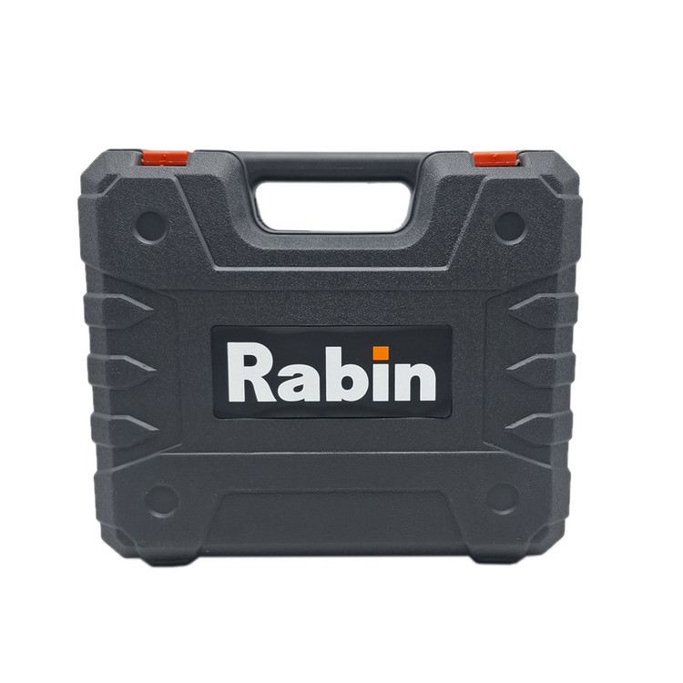 دریل پیچ گوشتی شارژی سه نظام 10 میلی متری 12 ولت دو باتری رابین مدل RR8612 مجموعه 5 عددی