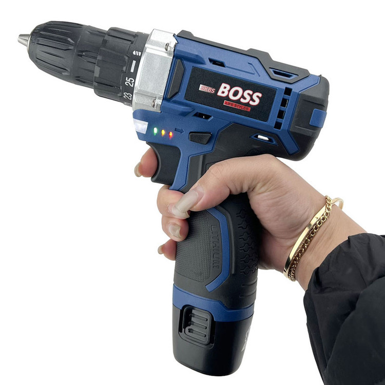 دریل پیچ گوشتی سه نظام 10 میلیمتری 18 ولت باس مدل new Li-ion18v
