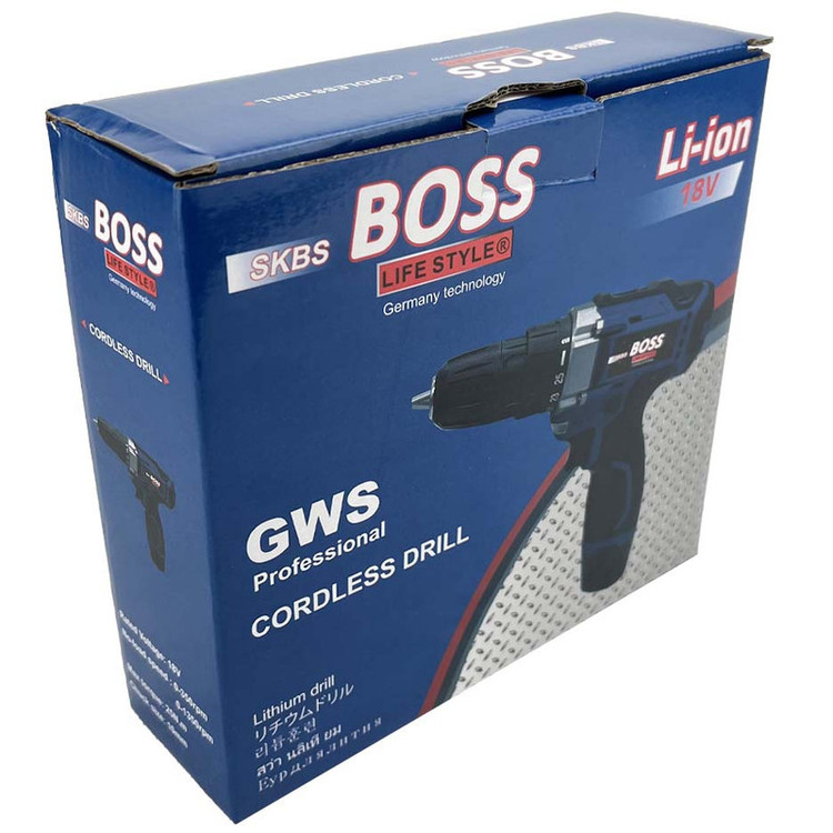 دریل پیچ گوشتی سه نظام 10 میلیمتری 18 ولت باس مدل new Li-ion18v
