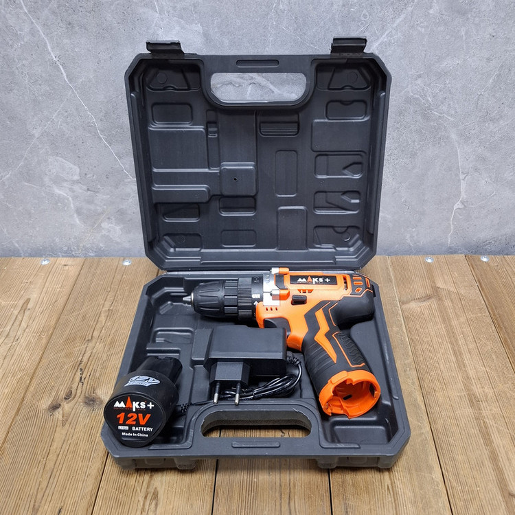 دریل پیچ گوشتی شارژی صنعتی سه نظام 10 میلی متری 12 ولت مکث اچ ام تی مدل 12V /Li_ion کد1 مجموعه 4 عددی