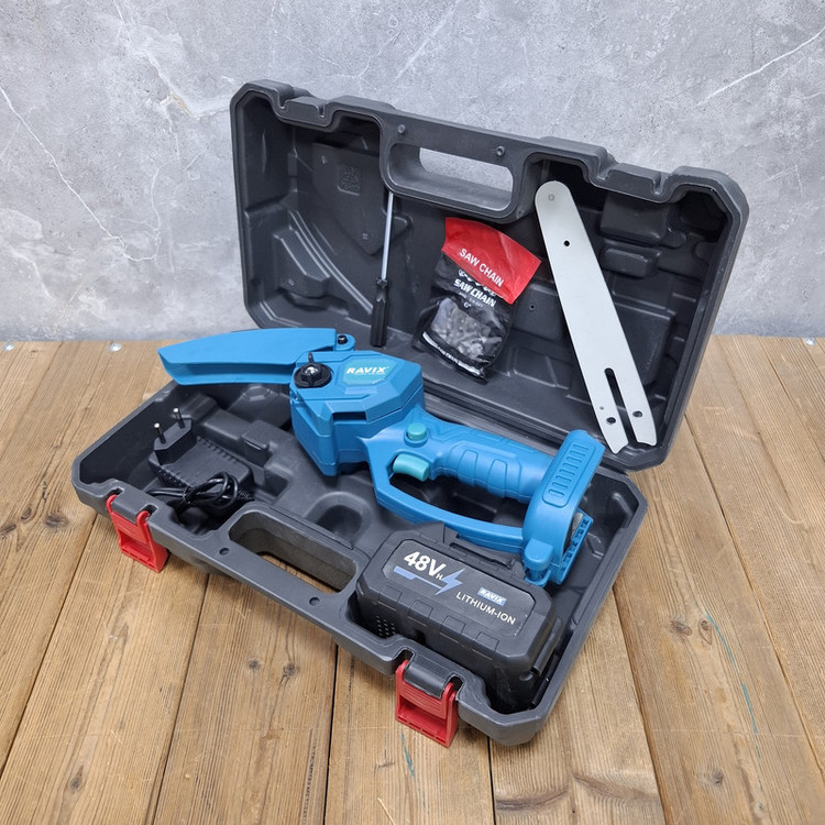 اره زنجیری سرشاخه زن صنعتی راویکس مدل 48LITHIUM_ION کد 01 مجحموعه 7 عددی