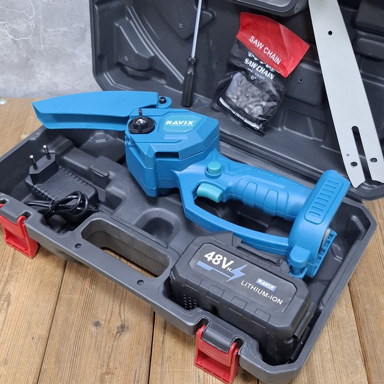 اره زنجیری سرشاخه زن صنعتی راویکس مدل 48LITHIUM_ION کد 01 مجحموعه 7 عددی