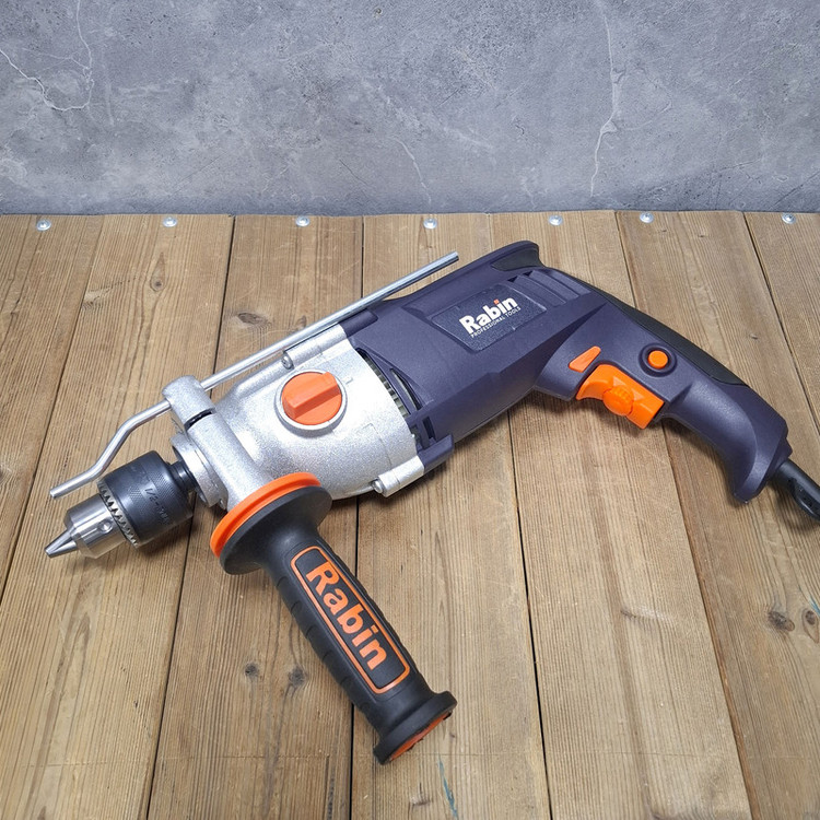دریل چکشی گیربکسی سه نظام 13 میلی متری 1050 وات صنعتی رابین مدل 1050W کد R1007