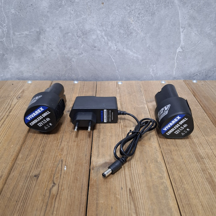 دریل پیچ گوشتی شارژی صنعتی 10 میلی متری 12 ولت ویوارکس مدل 12V کد 02 مجموعه 29 عددی