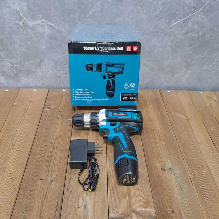 دریل پیچ گوشتی شارژی صنعتی رویال مکس مدل CORDLESS_DRILL