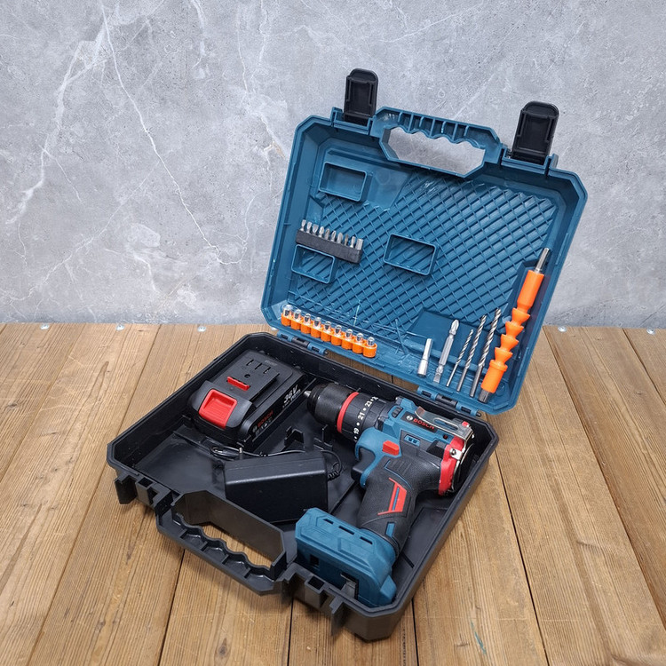 دریل چکشی شارژی صنعتی براشلس 13 میلی متری 36 ولت بوش مدل 36V/Li_ion کد 1