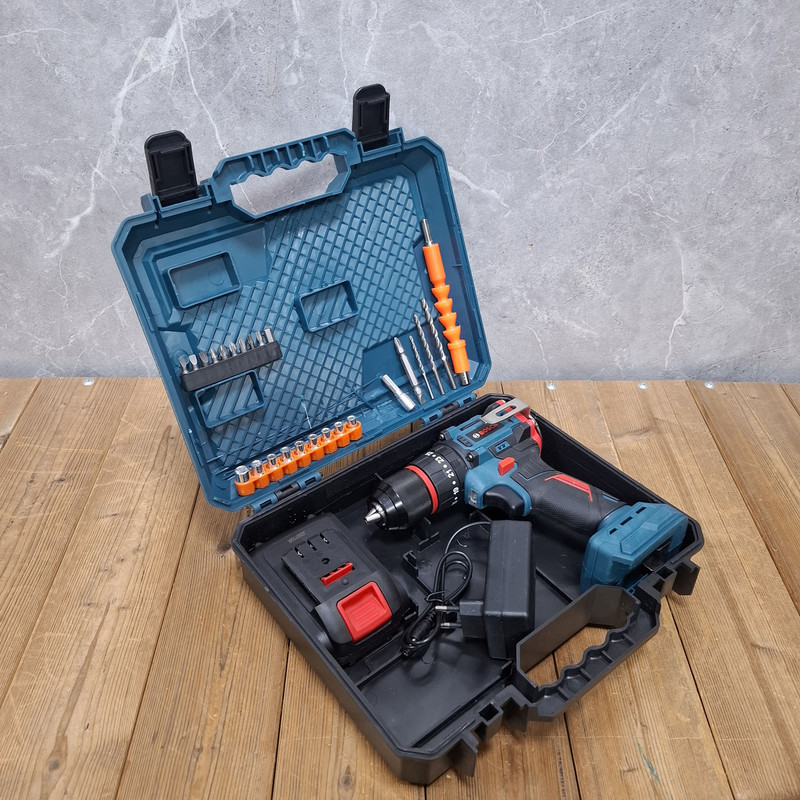 دریل چکشی شارژی صنعتی براشلس 13 میلی متری 36 ولت بوش مدل 36V/Li_ion کد 1