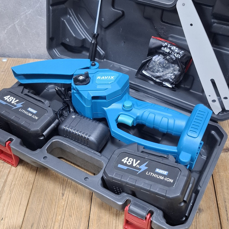اره زنجیری سرشاخه زن صنعتی راویکس مدل 48LITHIUM_ION مجموعه 8 عددی