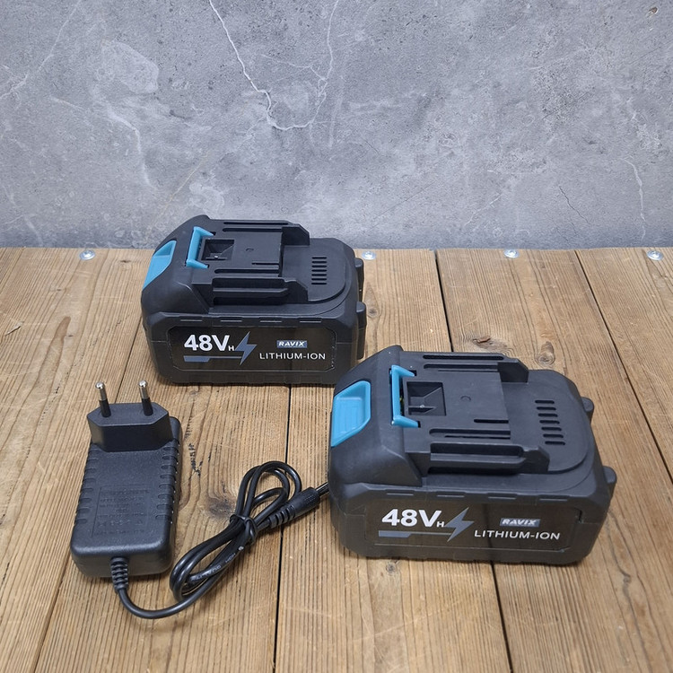 اره زنجیری سرشاخه زن صنعتی راویکس مدل 48LITHIUM_ION مجموعه 8 عددی
