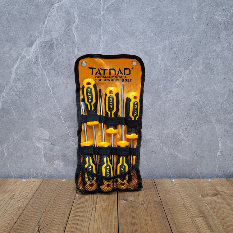 پیچ گوشتی چهارسو دوسو تات ناد مدل 001 مجموعه 6 عددی