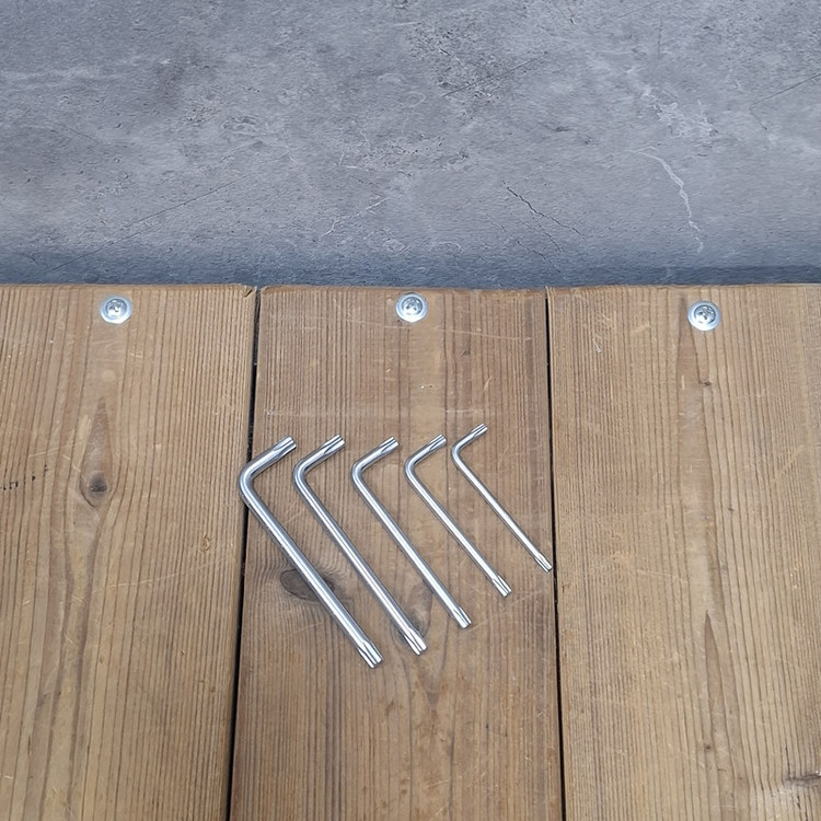 آچار آلن ستاره ای تاتند مدل CR_V مجموعه 9 عددی