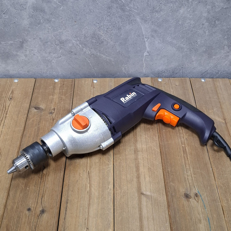 دریل چکشی گیربکسی سه نظام 13 میلی متری 1050 وات صنعتی رابین مدل 1050W کد R1007