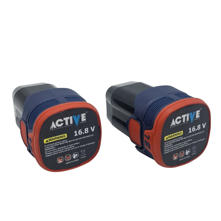 دریل چکشی شارژی براشلس 10میلی متری 16.8 ولت دو باتری اکتیو مدل AC_7816CH