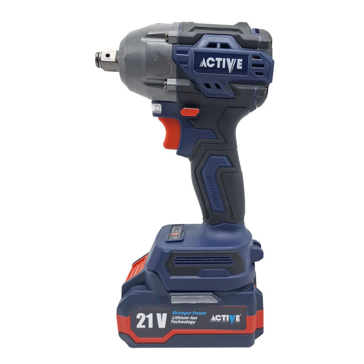 آچار بکس شارژی صنعتی 500 نیوتن تک باتری اکتیو مدل AC_7826CH درایو 1/2 اینچ
