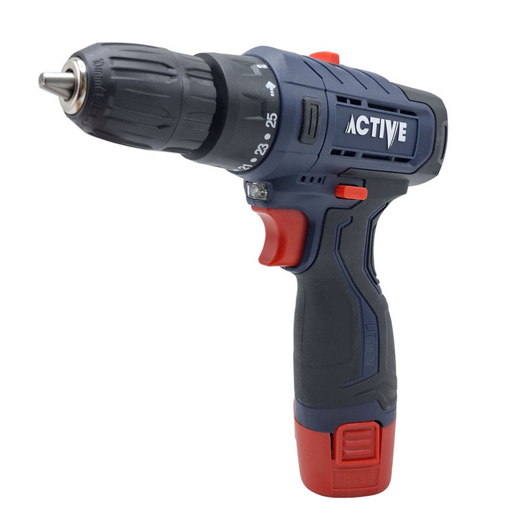 دریل پیچ گوشتی شارژی 10 میلی متری 12 ولت تک باتری اکتیو تولز مدل AC-3232