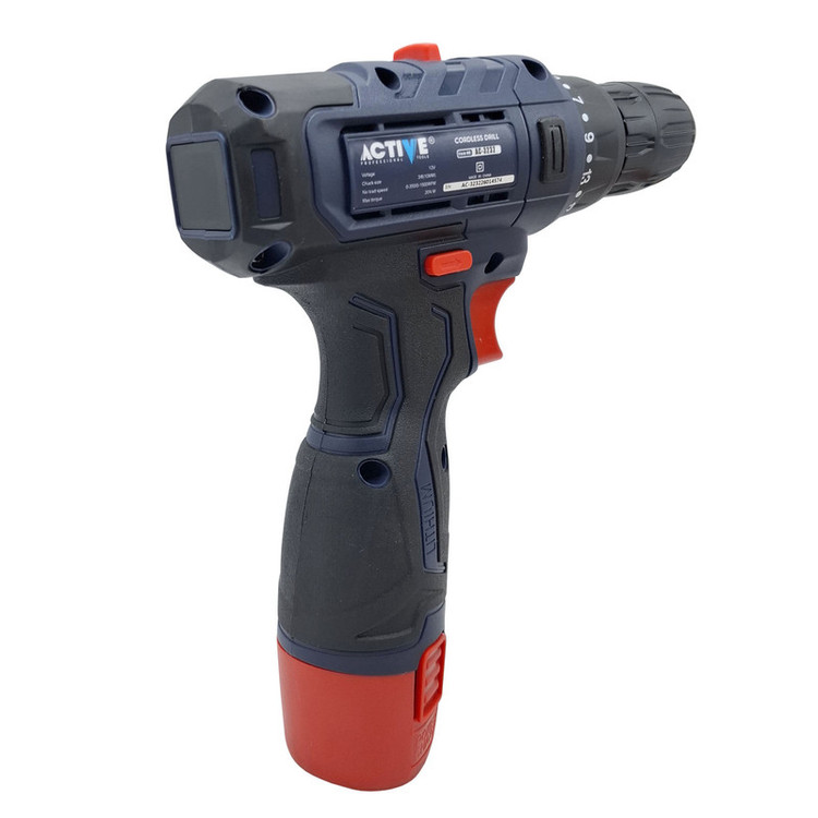 دریل پیچ گوشتی شارژی 10 میلی متری 12 ولت تک باتری اکتیو تولز مدل AC-3232