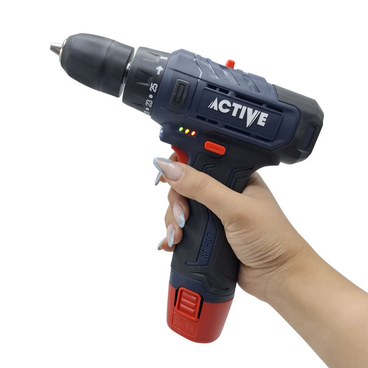 دریل پیچ گوشتی شارژی 10 میلی متری 12 ولت تک باتری اکتیو تولز مدل AC-3232