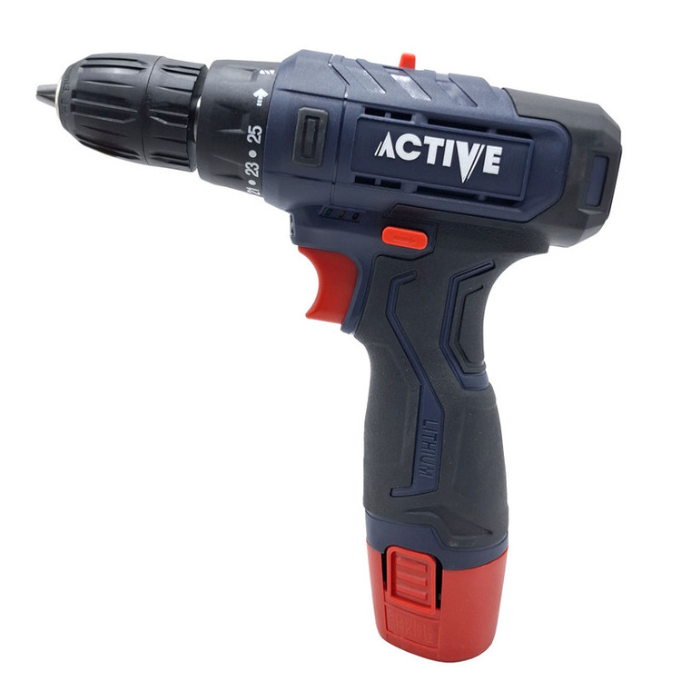 دریل پیچ گوشتی شارژی 10 میلی متری 12 ولت تک باتری اکتیو تولز مدل AC-3232