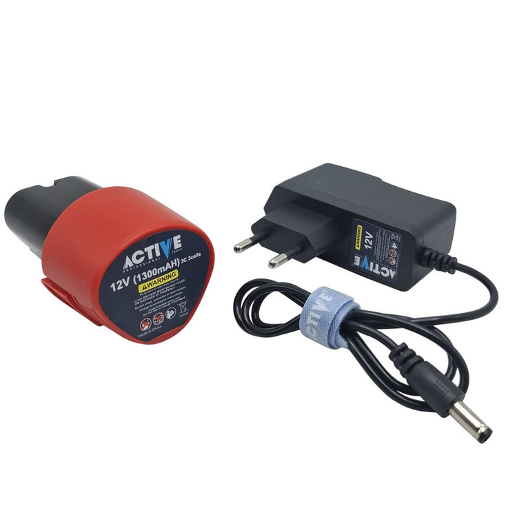 دریل پیچ گوشتی شارژی 10 میلی متری 12 ولت تک باتری اکتیو تولز مدل AC-3232