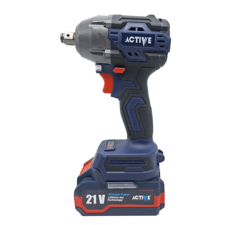 آچار بکس شارژی صنعتی 300 تیوتن تک باتری اکتیو مدل AC_7823CH کد 7 درایو 1/2 اینچ