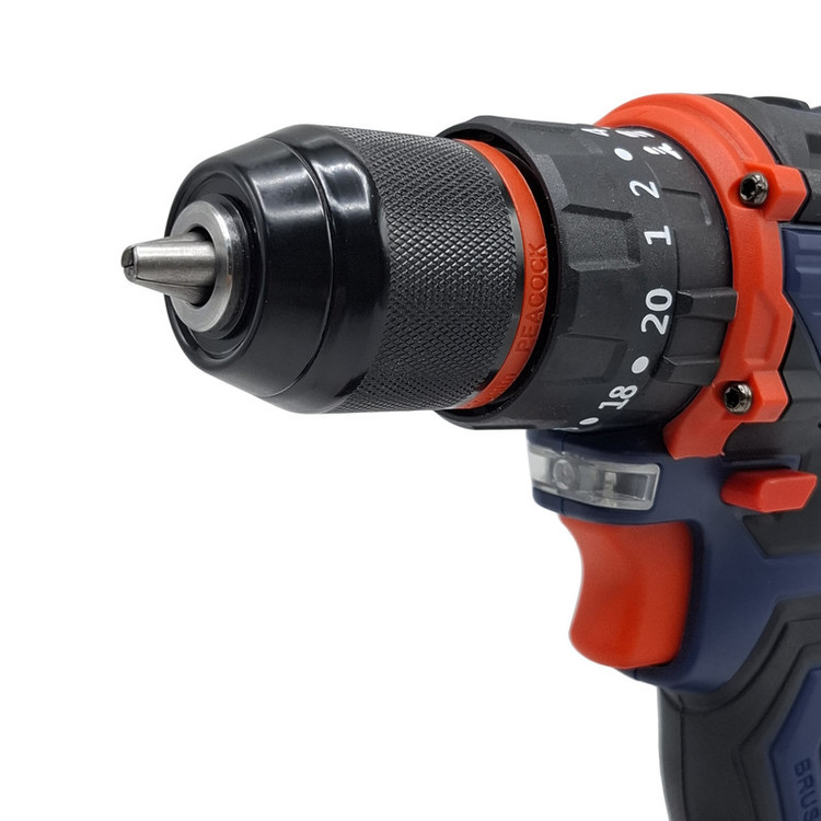 دریل چکشی شارژی صنعتی براشلس 10میلی متری 21 ولت تک باتری اکتیو مدل AC_7821CH