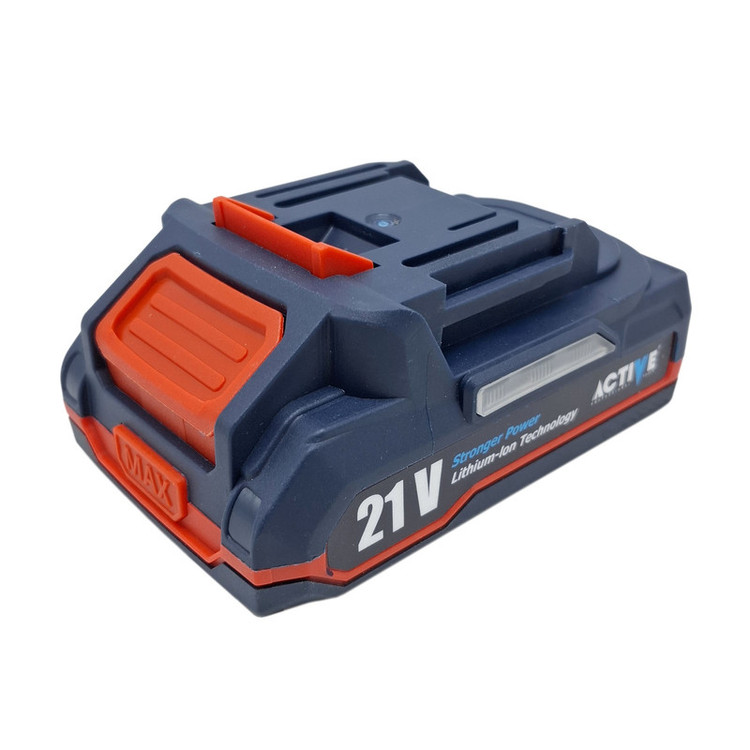 دریل چکشی شارژی صنعتی براشلس 10میلی متری 21 ولت تک باتری اکتیو مدل AC_7821CH